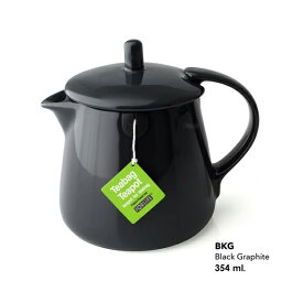 FOR LIFE ティーバッグティーポット Black 354ml Teabag Teapot 最適の品質と機能 硬質陶器 茶器 紅茶 お茶 ハーブ シンプル おしゃれ