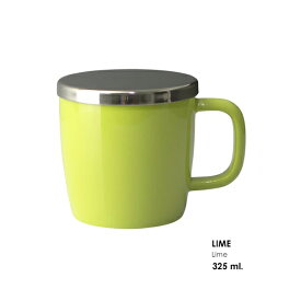 FOR LIFE デューブリューインマグ Lime 325ml 細な穴の大型ステンレス製インフューザー 茶器 紅茶 お茶 ハーブ シンプル おしゃれ