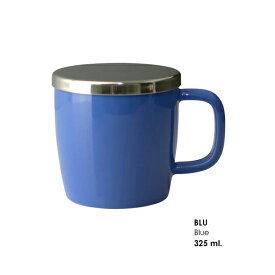 FOR LIFE デューブリューインマグ Blue 325ml 細な穴の大型ステンレス製インフューザー 茶器 紅茶 お茶 ハーブ シンプル おしゃれ