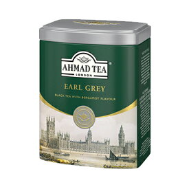 AHMAD TEA アールグレイ 200g リーフ 缶入り 紅茶 フレーバード ストレート ミルクティー