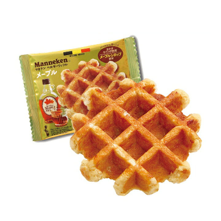 楽天市場 Manneken マネケン メープルワッフル 1個 ベルギーワッフル 珈茶問屋アンジェ楽天市場店