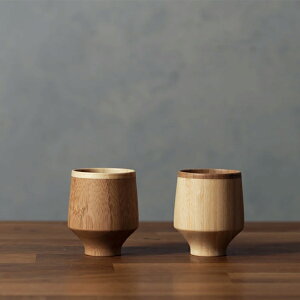 RIVERET おちょこ TSUBOMI RV-124WB ペアセット 天然孟宗竹 食洗器対応 ギフト プレゼント 贈り物お中元 夏ギフト