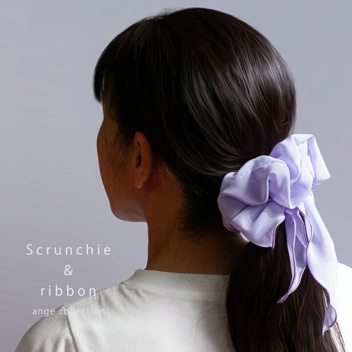 楽天市場】シフォンシュシュ（リボン付き）【日本製】シフォン 可愛い  