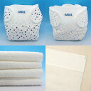 布おむつ ライナー 布おむつカバー エンゼル ベビー 4カ月からの布おむつお試しセット 日本製 70 75 80 成形 送料無料…