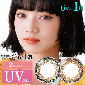 【宅配便】1箱6枚入 カラコン 2week ネオサイト 2ウィーク シエル UV 1箱 6枚入 | Neo Sight 2week Ciel UV 度あり 度なし 2ウィーク カラーコンタクト カラーコンタクトレンズ サークルレンズ 小松菜奈 コンタクトレンズ ciel シエル ブラウン グリーン