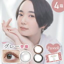 カラコン 2week グレー エンジェルアイズ 2week 1箱 6枚入×4箱 | 当日発送 2ウィーク カラーコンタクト フチあり サークルレンズ 度あり 度なし 2週間 ブラウン 茶色 ナチュラル 自然 大人 低含水 uv 着色直径 小さめ 12.8 BC8.6 【ネコポス】