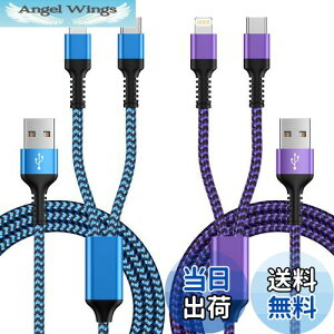 yz2in1 [dP[u iPhone [dP[u &Type-C P[u 2䓯[dR[h ő5.4A }[d Lightning & ^CvC iPhonep+Androidp  USB CgjOP[u GAEF ACtH }`
