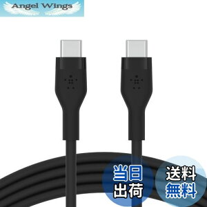 yzBelkin USB-C to USB-C VR P[u iPhone 15 / MacBook/iPad mini/iPad Pro/iPad Air/Galaxy/AndroidX}[gtHΉ }[d PDΉ ϋv 1[g ubN BOOST CHARGEFlex CAB009bt1MBK