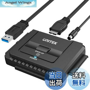 yzUnitek USB-A IDE SATA Ή USB3.0 A_v^[ 2.5/3.5C`HDD SSD whCuɑΉ Ro[^ 18TB܂őΉ 5Gbps 12V/2AdA_v^[t OthCu f[^] 