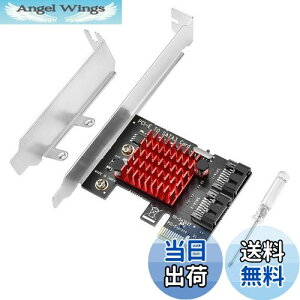 yzELUTENG SATA ݃{[h 6Gbpsx pcie sata  2|[g sata  gJ[h PCI Express x1 X4 X8 X16p ^/^V[Vgpł Windows10/8/7/VistaȂǑΉ SATA expansion board 2ports