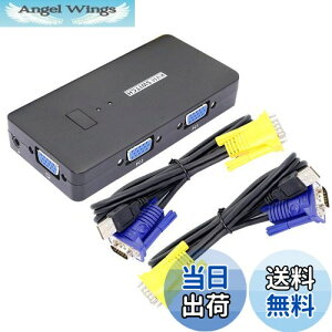 yzCERRXIAN kvm switch VGA KVM XCb`VGAؑ֊ pcؑ֊ 2 usb ؂ւXCb` 2|[g fXNgbv^Cv KVM𑜓x1920X1440 ш敝500MHz j^[Av^[AL[{[hE}EX