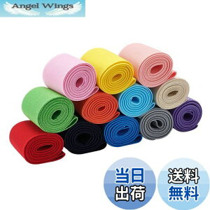 【送料無料】BENECREAT 全長12m幅50mm 平ゴム 織りゴム カラフル 12色 弾性バンド 手芸裁縫 裁縫材料 交換バンド 裁縫用 手芸 手作り素材