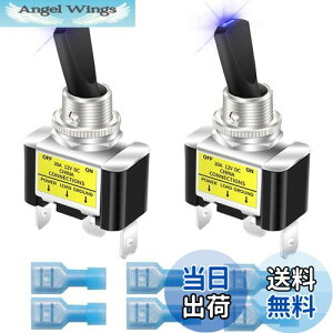 yzKiligen bJ[CgtgOXCb` 2 12V 30A ϋv [VOJ[   SPST I/It gOXCb` LED C~l[V 12mm TCY (u[)