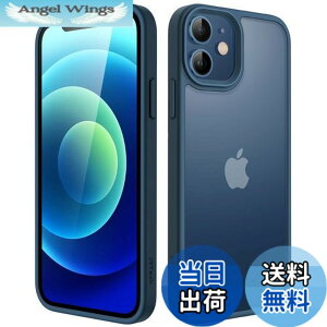 �y���������zJEDirect �}�b�g�P�[�X iPhone 12 Mini 5.4�C���` �ϏՌ����~���^���[�O���[�h�̗����h�~ ������̔������̔w�ʓd�b�J�o�[ �w��h�~ (�u���[)