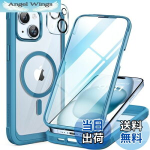 yzMiracase iPhone15 p P[X MagSafeΉ 9H KX 360°ی X}zP[X iPhone15 p Jo[ Sgop[یP[X 6.1C` tJo[ CX[dΉ }OZ[tΉ }O