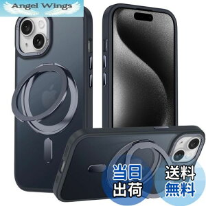 yziPhone 14 Kp P[X MagsafeΉ ACtH14 Jo[ 360°]X^h Uovon X}zP[X ACz14 gуP[X CX[d ԍڃz_[ Ή Xgbvt  w