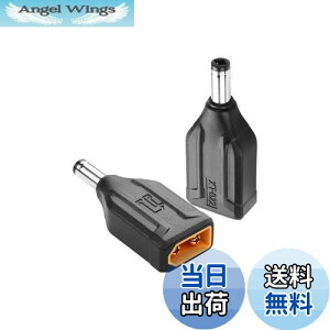 【送料無料】SinLoon XT60-DC5521アダプター コンバーターヘッド XT60-DC 5.5mm X 2.1mmワイヤレスTS100はんだごて、FPVモニター電源、ドローン用 2個 (DCオス-XT60オス)