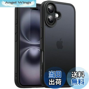 yzJETech iPhone 16 Plus 6.7C`p }bgP[X ϏՌ~^[O[h̗ی ̔w X}zJo[ wh~ (ubN)
