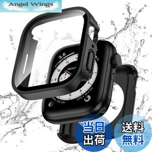 �y���������z�y�t���J�o�[�ی�zKawoco �A�b�v���E�H�b�` �h�� �J�o�[ Apple Watch SE Series 6 5 4 �Ή� 40mm �P�[�X 2 in 1 �O��̕ی� �ϏՌ� iWatch ��̌^ �P�[�X 40 mm �}�b�g�̃u���b�N