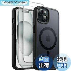 yzJETech 3 in 1 iPhone 15 6.1 C`p }Olbg P[X 2KXtBt MagSafeΉ }bgobN ϏՌX}zJo[ (ubN)