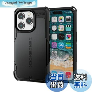yzGR iPhone15 Pro P[X ZEROSHOCK ϏՌ lp_p[ njJE_uC[\ ՌztBt Xgbvz[t ubN PM-A23CZEROBK