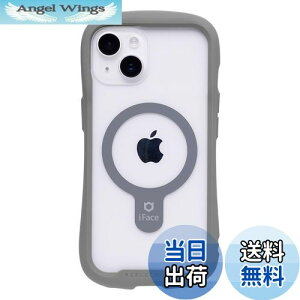 【送料無料】iFace Reflection Magnetic iPhone 14 専用 MagSafe 対応 ケース クリア 強化ガラス (グレー)【アイフェイス アイフォン14 用 iphone14 用 カバー マグセーフ 耐衝撃 透明 ストラップホール】