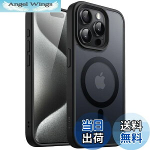 yzJEDirect iPhone15ProMax 6.7C`i15 Pro Maxjp }Olbg P[X MagSafeɑΉ ̃}bgw ^ ϏՌ Jo[ (ubN)