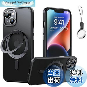 yziPhone 13/14 p P[X MagsafeΉy360°]\ MagsafeOX^h z_[ ̌^EXgbv1tzACtH13/14Jo[HILEGENER X}zP[X ϏՌ JYی