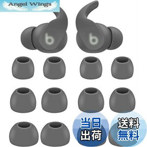【送料無料】A-Pcas イヤーチップ Beats Fit Proイヤホン用イヤーピース シリコン製 S/M/L3サイズ 6ペア セージグレイ(713)