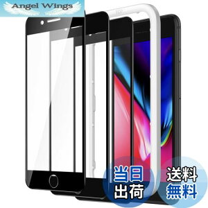 yzJEDirect iPhonese3/iphonese2/iPhone 8/7 (4.7C`p) SʕیtB KXtB  KChgt P[XɊȂ HDNA 3Zbg (ubN)