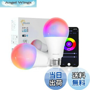 yzORALUCE X}[g LEDd E26 60W F X}[gCg }`J[ 1600FRGB FdF Alexa/Google HomeΉ nusv u 戵t 2 LDA9F-E26/2P