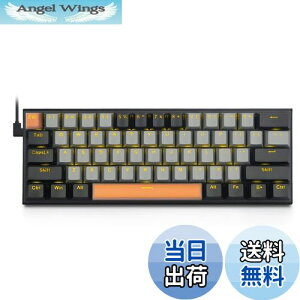 yzefJjJL[{[h61L[ Ԏ̗p̃Q[~OL[{[h FLEDobNCgt 60^RpNgL[{[h USBLpz Windows/MacɑΉQ[pL[{
