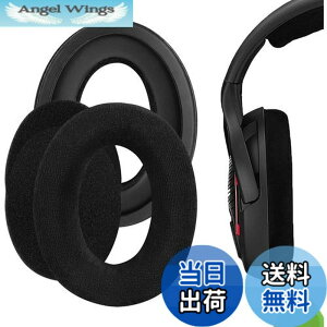 �y���������zGeekria �C���[�p�b�h Comfort �݊��� �p�b�h �[���n�C�U�[ Sennheiser GAME ONE, PC360, PC363D, PC373D �w�b�h�z���ɑΉ� �p�b�h �C���[/�C���[�J�b�v �x���A (�u���b�N)