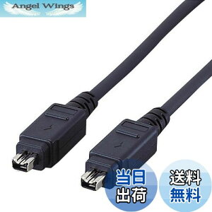 yzGR USBP[u yFireWirez IEEE1394 400(i.LINKEDV) 4pin-4pin 1m ubN IE-441BK