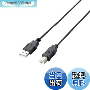�y���������z�G���R�� RoHS�w�ߏ���&���z���p�b�P�[�W �G�RUSB�P�[�u�� USB2.0 A-B�^�C�v 3m �u���b�N U2C-JB30BK