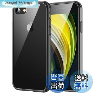 yzJETech iPhone SE 2020/2022 (2/3) iPhone8 iPhone7 P[X ΂݂Ȃ op[ Ռz h~ (ubN)