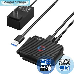 �y���������zFIDECO SATA/IDE �ϊ��A�_�v�^ �����Ή� 2.5/3.5�C���`HDD/SSD ���w�h���C�u�Ή� �n�[�h�f�B�X�N�ϊ��A�_�v�^�[ USB3.0 �n�[�h�f�B�X�N���� 5Gbps�����`�� �ő�16TB �d���A�_�v�^�t��