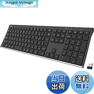 �y���������zArteck 2.4G ���C�����X�L�[�{�[�h���{��z�� �����X�e�����X�X�`�[�� �y�� �t���T�C�Y�L�[�{�[�h �e���L�[�t�� �R���s���[�^�[�A�f�X�N�g�b�v�APC�A���b�v�g�b�v�ASurface�A�X�}