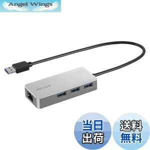 yzobt@[ BUFFALO GigaΉ hbLOXe[V LANA_v^[ LLAN|[g USB3.2(Gen1) {[J[ Vo[ LUD-U3-AGHSV/N