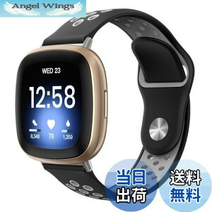 yz[ATiC] Fitbit Versa4/Versa3/Sense2/Sense oh Fitbit Versa3/VersaSensepxg ւ X|[cxg VR y \tg 戵ȒP BlackMixGray