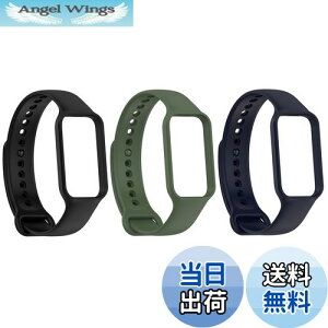 �y���������z[SHEAWA] Redmi Smart Band 2/Xiaomi Smart Band 8 Active�p�o���h �x���g 3�F�Z�b�g �����o���h �X�g���b�v �V���R�� �ւ��o���h �A�N�Z�T���[ (�u���b�N+�A�[�~�[�O���[��+�~�b�h�i�C�g�u���[)