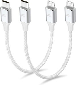 yzAioneus USB C LightningP[u 30cm 2{Zbg ^CvC iPhone [d P[u Z PD[d ^CvC CgjOP[u Type C LightningP[u iPhone 14 Pro Max 13 12 mini 11 XS Max XR X 8 Plu