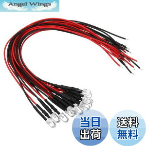yzPATIKIL 3V - 6V 5mm LED_CI[h 12 zς ~jLEDCg d v RC DIY CWP[^[Ɩp bh