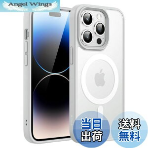 yzJETech iPhone 14 Pro 6.1C`p }Olbg P[X MagSafeɑΉ ̃}bgw ^ ϏՌ Jo[ (O[)