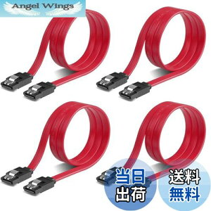 �y���������zSZSL SATA �P�[�u�� �i�X�g���[�g�^�j��50cm 6 Gbps�Ή� ���b�`�t�� SSD��HDD���� Sata3 �V���A�� ATA3 �P�[�u�� ���b�h (�X�g���[�g�^ 4�{)