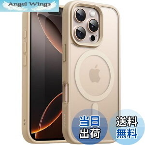 yzJETech iPhone 16 Pro 6.3C`p }Olbg P[X MagSafeɑΉ ̃}bgw ^ ϏՌ Jo[ (fU[g`^jE)