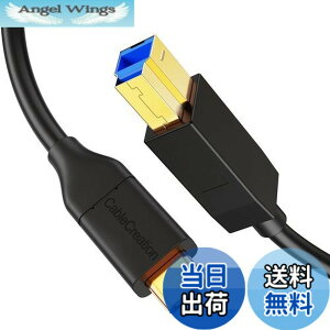 �y���������zUSB C to USB,CableCreation USB 3.1 GEN2 Type C (USB-C) to USB 3.0 B �I�X �P�[�u�� C B�ϊ��P�[�u�� USB C USB B �ϊ��P�[�u�� USB 3.1 Gen 1 Type C USB 3.0 Type B �ϊ��P�[�u�� �v�����^�Ή� �u���b�N/1.2m