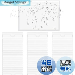 【送料無料】Niesporek 60個入り クリアカードポケットラベルホルダー トップオープン付き 図書館カードやインデックスカード用の粘着ラベルホルダー 名刺ポケット 名刺ホルダー保護 カード