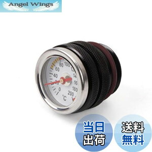 【送料無料】azumafy 油温計 バイク用油温計 エンジン油温計 タンクカバー オイルテンプメーター アナログ オートバイ エンジン油温 1987-1998年 川崎650 オイル計 ブラック