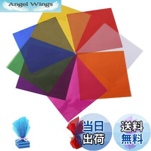 【送料無料】DELUXEFOX カラーセロハン 80枚入り 19*19cm カラーセロファン 子供達の工作 DIY 装飾 梱包 透明紙 セロハン ラッピング 卒業ギフトラッピング用 手芸 紙 (8色)